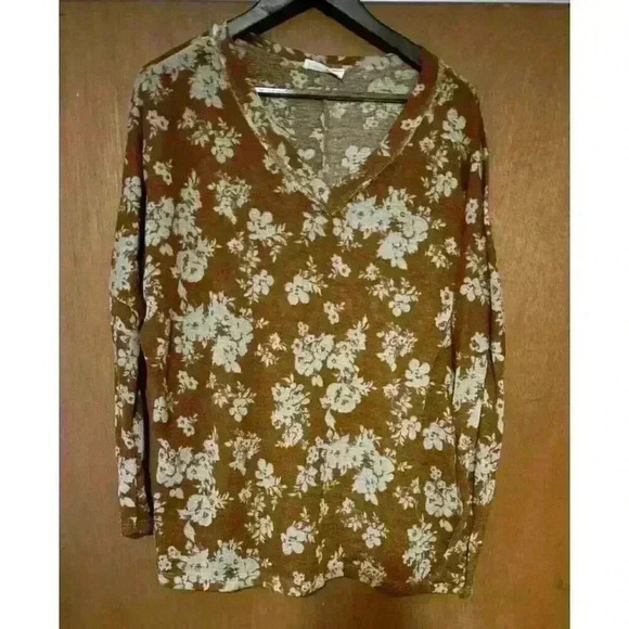 Lovely J Brand Women's Top Mustard Color Med‎ - Picture 1 of 4
